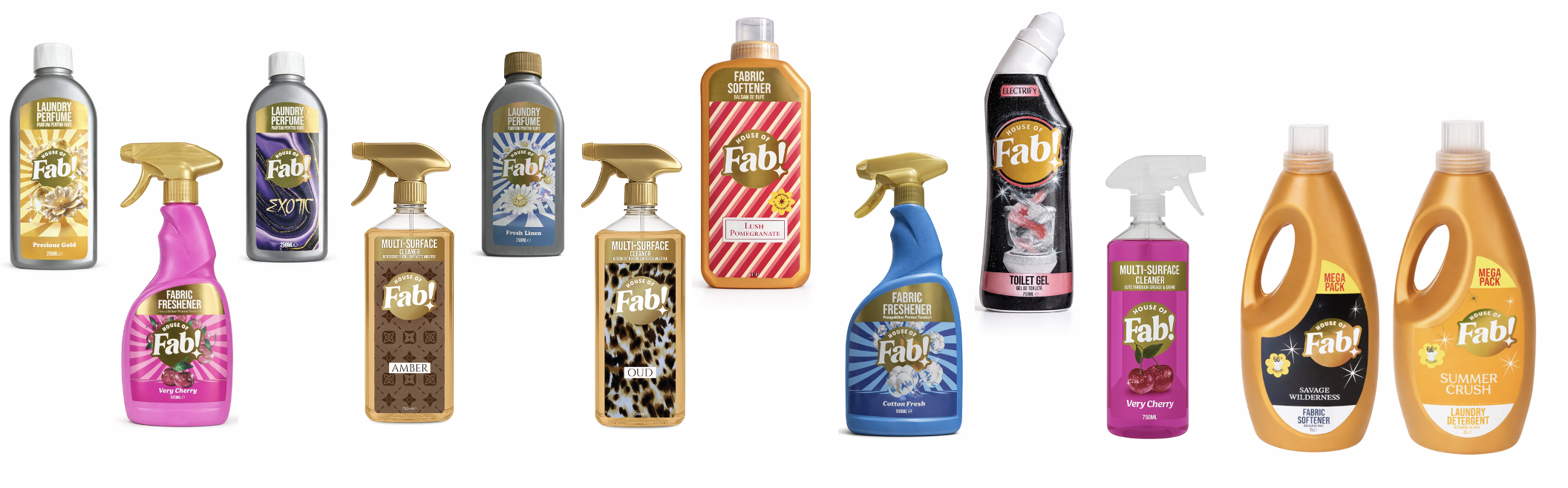 Notes orientales, fruitées et exotiques :House of Fab sublime le soin du linge avec ses nouvelles fragrances